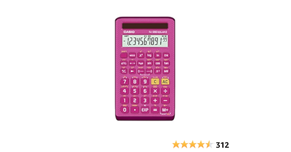 Amazon Casio カシオ 関数電卓 Fx 260 Solar ピンク 並行輸入品 関数電卓 文房具 オフィス用品
