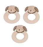 Angel Dear 3個リングRattlesセット、子犬
