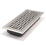 Accord AMFRSNB410 Floor Register with Wicker Design, 4-Inch x 10-Inch(Duct Opening Measurements), Sa