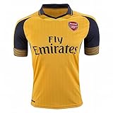 2016 2017 Arsenal DIY名前と番号Away Football Soccer Jersey黄色での新しいSeason US サイズ: L カラー: イエロー
