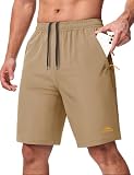 ショートパンツ アウトドア メンズ 短パン 通気速乾 半スボン ドライ ハーフパンツ トレーニングショーツ カジュアル スポーツ 登山 カーキ S