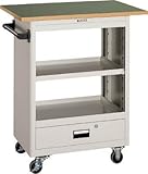 ＴＲＵＳＣＯ　ツールワゴン　６００Ｘ４００　深型１引出　天板付　ＹＧ【NTS601TYG】 (販売単位：1台)