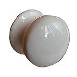 レトロな雰囲気♪ホワイトセラミックノブ B-VCK4363　91250041