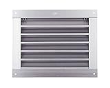 新協和 角型ガラリ 水切なし 標準 SAG-150x300 シルバー