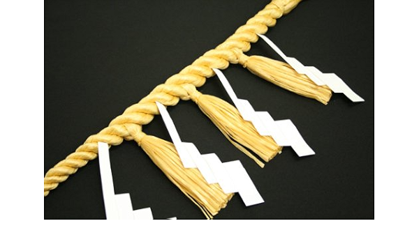 Amazon 神棚用神具 注連縄 しめ縄 〆縄 牛蒡型 ごぼう型 2尺サイズ 化繊 長さ 約73cm しめ縄 オンライン通販 Amazon 神棚用神具 注連縄 しめ縄 〆縄 牛蒡型 ごぼう型 2尺サイズ 化繊 長さ 約73cm しめ縄 オンライン通販