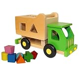 Discoveroo Wooden Sort n Tip Garbage Truck Playset [並行輸入品]