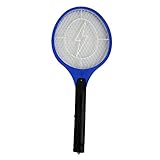 MyMei 電撃殺虫ラケット 蚊を撃退 電撃 必殺 蝿や蚊を瞬殺 電流 虫が触れる 退治する 害虫 対策 (ブルー)