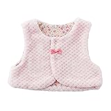 ( チャックル ) chuckle * スウィートガール * ふわもこ ボア 小花柄 新生児 ベスト 【 リバーシブル 】 ピンク 50-70cm P9082-00-20