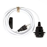 Swag Light - Hanging Pendant Light Cord Kit by Color Cord Company - Choose from multiple colors - Wh