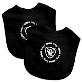Baby Fanatic Team Color Bibs, Oakland Raiders, 2-Count by Baby Fanatic [並行輸入品]