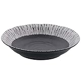 テーブルウェアイースト(イーストテーブル) 深さのあるパスタ皿 21cm 油滴ブラック レンジ対応 食洗機対応 大皿 深皿