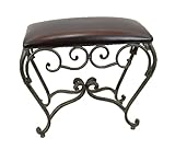 アイアン玄関スツール BR