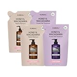 【KUNDAL/クンダル】シャンプー(2個) トリートメント(2個) セット (各400ml・詰め替え) #ベビーパウダー #ハニー&マカダミア #ネイチャー #弱酸性 #保湿 #香水シャンプー #香水トリートメント