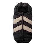 7A.M. ENFANT Blanket 212 Chevron Black/Beige ベビーカーフットマフ SIZE(0-4T）