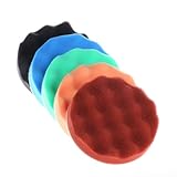 SHINA バフ研磨　スポンジパッド　カー研磨用　カーにワックスを塗る ポリッシャー サンダー　6インチ　150mm　5枚/セット