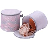 Kimmama Large Bra Washing Bags,Mesh Underwear Bag for Protect Shape in Washing Machine,20x20x20cm,Pack of 2