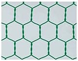 吉田隆 ビニール亀甲金網 緑 #18X26X910X30m