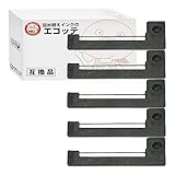 【エコッテ】 SHARP (シャープ)用 ERC-05B / ERC05B / ERC-05 / EA-800R / EA-800R インクリボンカセット 黒 5個 R40101 R-40101 H1200 H-1200 EL7100 EL7000 EL-7100