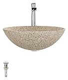 Mr Direct 850タンGranite容器シンク浴室Ensemble 731 シルバー 850-T-731-C