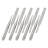 uxcell PCBカッターエンドミル　タングステンカーバイド　3.175mmのシャンク径　10枚入り