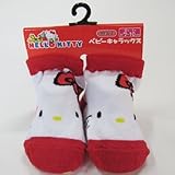 スモールプラネット 【キャラックス】ベビーソックス HELLO KITTY フェイス WH×RD 約7~10cm マルチカラー 綿、ナイロン、その他 滑り止め部分:PVC  HKSOC54J