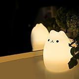 キュートLED Night Light 7-colorムードライトKitty CatランプUSB充電式タップコントロールシリコンソフト赤ちゃん、子供の寝室、リビングルーム light02