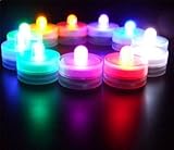 LED Candle Lights Amadear Set of 12 Colour Changing LED Flameless Candles Mood Tealight for Festival