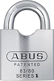 ABUS 83 / 80 – 300 s2 Schlage 80 mmソリッドスチールRekeyable Padlock with 1.5インチシャックル、zero-bitted