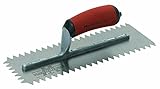 MARSHALLTOWN The Premier Line 715SD The Premier Line 12-Inch by 4 1/2-Inch Scratcher Trowel-1/2-Inch