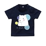 BabyChips しろくま(名入れ半袖ベビーTシャツ) 160 ネイビー