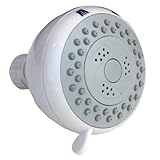 LASCO 08-5111 Serenity Three Function Massage Shower Head, White Finish by LASCO