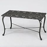 イングリッシュガーデンテーブル長方形天板870×440mm アルミ鋳物製