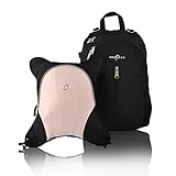 Obersee Rio Diaper Bag Backpack with Detachable Cooler, Black/Bubble Gum by Obersee