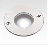 タカショー　シンプルLEDグランドライト 1型 15mm厚ガラス仕様（LED色：電球色） HFF-D01S　100V用　※別途スコッチキャストが必要　【エクステリア照明 ライト】