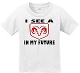 VRW I See a Dodge Ram in My Future幼児Tシャツ カラー: ホワイト