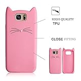 Samsung S7、セブンパンダSamsung S7 のシリコーン保護ケースTPUシリコーンの3D漫画ファッションかわいいひどいかわいい猫ソフトバックケースカバーとアンチスクラッチ衝撃吸収携帯電話保