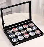 seimeinoki 缶バッジ 収納ケース 15枚収納可能 35cm*24cm 大容量 缶バッジ ディスプレイケース 透明窓 展示 ピンズフレーム 缶バッジ 収納ボックス 推し活グッズ 大切に守る 防埃 防傷 58mm～75mmの缶バッジに対応できる