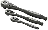 Grey Pneumatic 8912BRQ 1/4', 3/8', 1/2' Drive Precision Drive Ratchet Set - 3 Piece [並行輸入品]