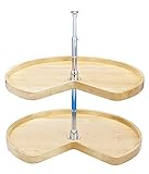 Rev-A-Shelf - 4WLS472-28-52 - 28 in. Wood 2-Shelf Kidney Shape Lazy Susan Set [並行輸入品]