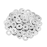 平ワッシャー (M6×20mm×1mm) 50個入り 平座金 フラットワッシャー 丸型 ガスケット スペーサー 緩み止め 締結 基礎金具 修理 DIY SLEIJAOOE