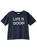 CLOUDY,FINE LATER (クラウディファインレター) 産後用 プリント Tシャツ 半袖 親子ペア可 ママ フリー ネイビー 30122 30122200