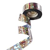 LOPNMEWQ 2.5cm 80M ホログラフィックフラッシュリフレクティブバード恐怖テープ可聴忌避剤
