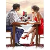 Sunset Lovers Unframed DIY Paint By Numbers Oil Painting Modern Home Wall Decor