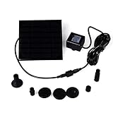 ノーブランド品1.12ワット水中ポンプ ソーラーウォーターポンプ プチ噴水 ソーラーパネルで省エネ　池でも使えるソーラー池ポンプ