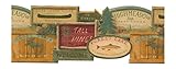 York Wallcoverings WL5569BSMP Lake Forest Lodge Rustic Lodge Signs Wallpaper Memo Sample, 8-Inch x 1