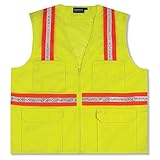ERB 61320 S410 Non ANSI Surveyor's Vest, Lime, Medium by ERB