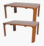 ２点セット　ローテーブル　木製　座卓　折りたたみ　ブラウン lh-7550 br-2