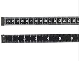 Erasky® フレックス巻き尺　テーラーメジャー 　クロス定規　裁縫道具　150cm/60インチホワイト　ブラック　柔軟 (ブラック)
