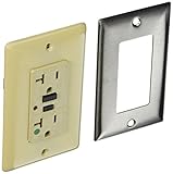 Hubbell GFR8300ITR Commercial and Hospital Grade Tamper GFCI 20 amp 125V Ivory [並行輸入品]