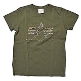 [アルファ インダストリーズ] ALPHA INDUSTRIES INC キッズ Tシャツ 半袖 ロゴ プリント 迷彩 Uネック クルーネック コットン 綿 男の子 女の子